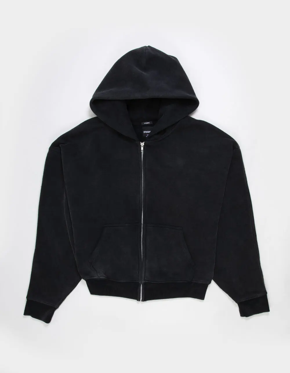 RSQ Mens Cropped Zip-Up Hoodie