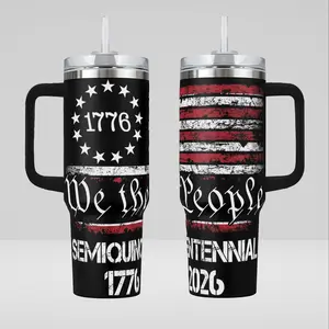 1776–2026 America 250th Anniversary 20oz 40oz Tumbler, Patriotic USA Freedom & Strength Travel Mug, Hot Cold Stainless Steel Cup, Perfect Gift for Proud Americans