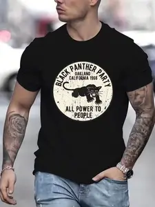 California Oakland Party 1966 Graphic T-Shirt, Unisex Casual Fitted Short Sleeve Top, Comfortable Durable Design, Ideal Gift