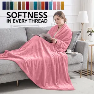 Fleece Throw – Soft Finish, Durable | Ideal for Couch, Bed and sofa | Available in Throw, Twin, Queen and King Sizes