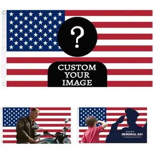 Custom Flag 3X5 Ft Custom American Flag Add Your Own Text/Logo/Photo Double Sided Funny Customized Flag For Bedroom Decoration Garden Yard Outdoors (Classical)