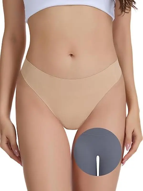 No Show Anti Camel Toe G-Strings Soft Seamless Invisible Daily Fitness Panties