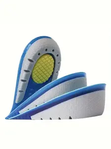 Invisible Half Height Increase Insoles, 1.5/2.5/3.5CM Comfortable Shock Absorption Heel Inserts for Men Women Sneakers