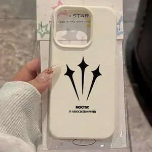 Tpu Leather Texture Soft Phone Case, N-Nocta Pattern, Compatible with iPhone XR/11/12/13/14/15/16/17 Air, Samsung a Series Gifts Accessories