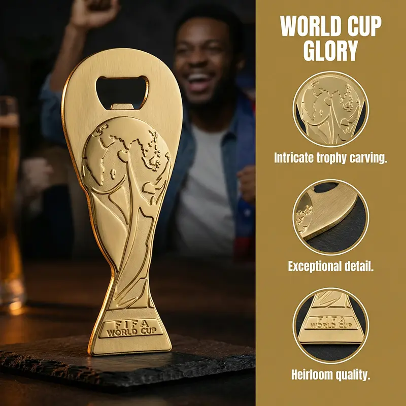 Official FIFA World Cup 2026 17-ounce beer glass set with bottle