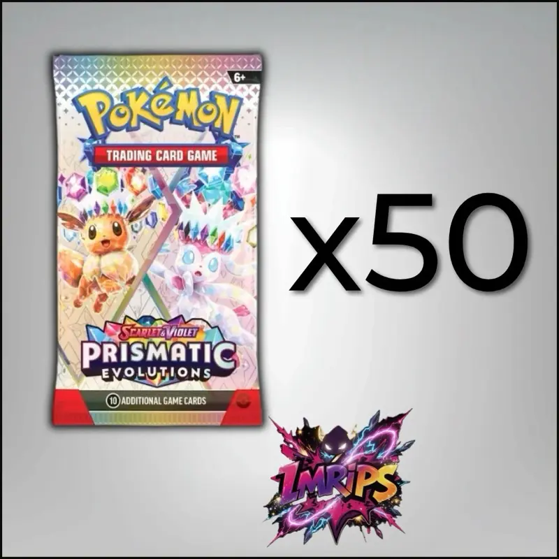 Prismatic Evolution 50 Booster Packs (LIVE RIP)