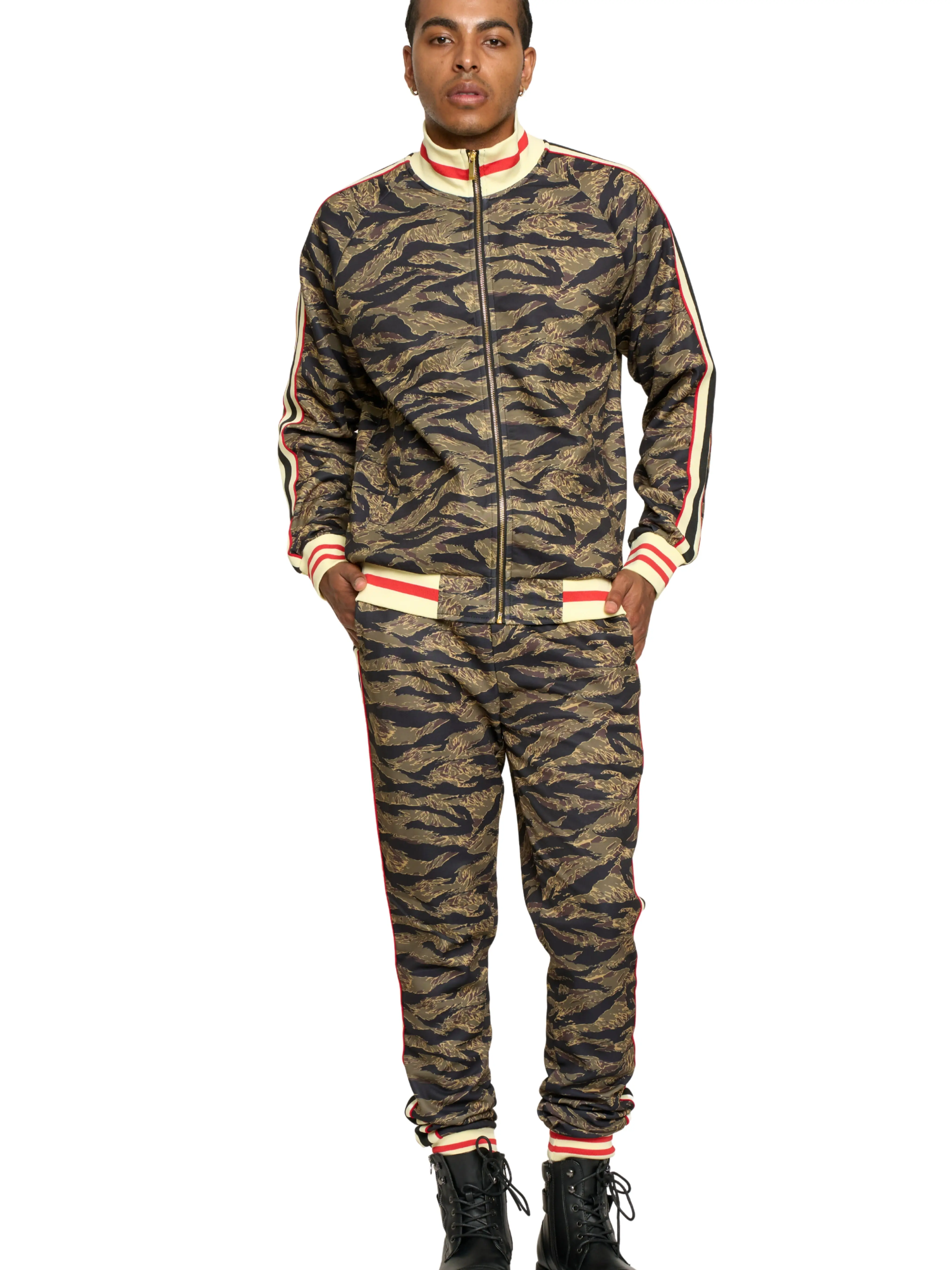 Unisex Tiger Camo Track Suit Set