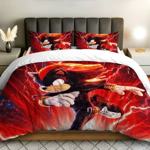 3PCS Duvet Cover Set, 1 Duvet+2 Pillowcases(Without filler), Cool Energetic Vibrant Dynamic Stylish theme, Durable Quality, Holiday bedding set, Character Bedding Suitable for decoration Bedroom Dormitory Game Room Studio.