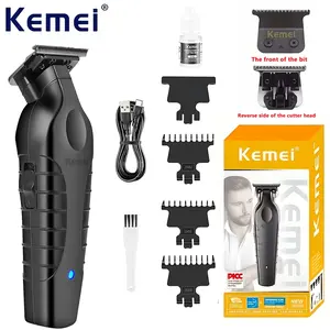 Professional Hair Clipper Km-2299 Cordless Electric Trimmer, USB Rechargeable, Precision Cutting, Home Grooming Tool, 1200mah Battery