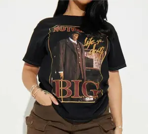 Life After Death Biggie Graphic shirt, Black Wash 90s Bootleg Style, Hip-Hop Streetwear Fit, Vintage Rap Legend Shirt, Vintage Y2K Concert Shirt, Unisex Cotton
