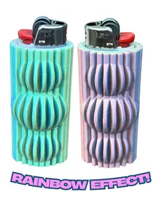 Bubble Lighter Case Fits BIC Lighters Feels Good Stim Helper ADHD Relief Anxiety Free Stylish Durable Lightweight Sturdy Comfortable Hand Grip Eco Friendly Handmade