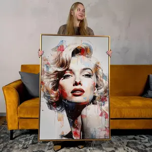 Marilyn Monroe Canvas Wall Art – Modern Painting Print Decor