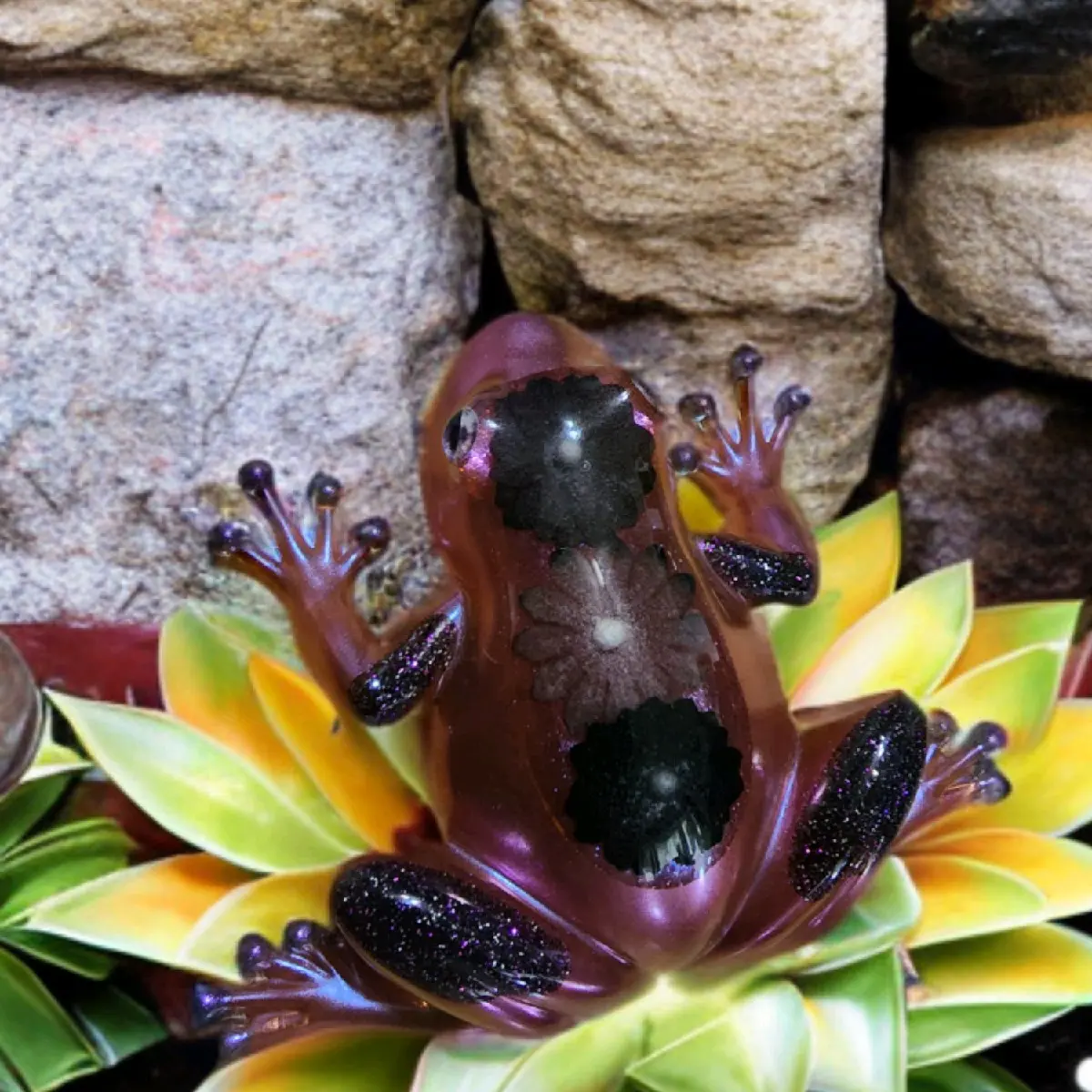 Purple Flower Frog