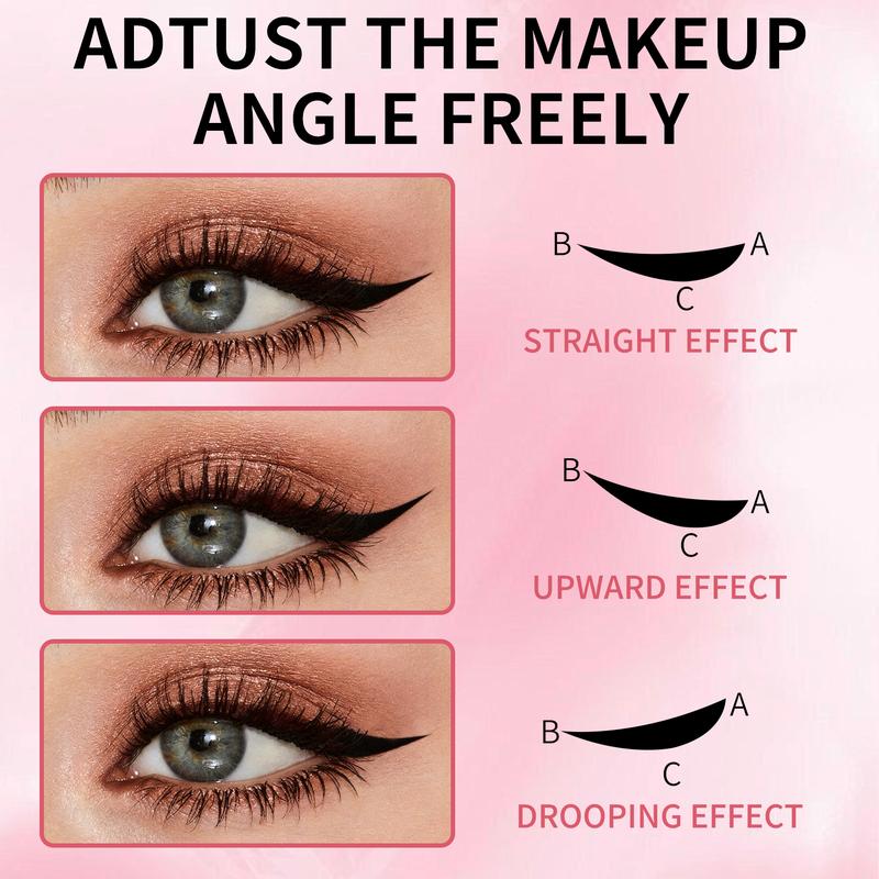 All-in-one Eyeliner Stamp Pen - Precise Application, Versatile & Easy to Use, Compact for On-the-Go Touch-ups, Natural Black & Honey Tea Brown Options
