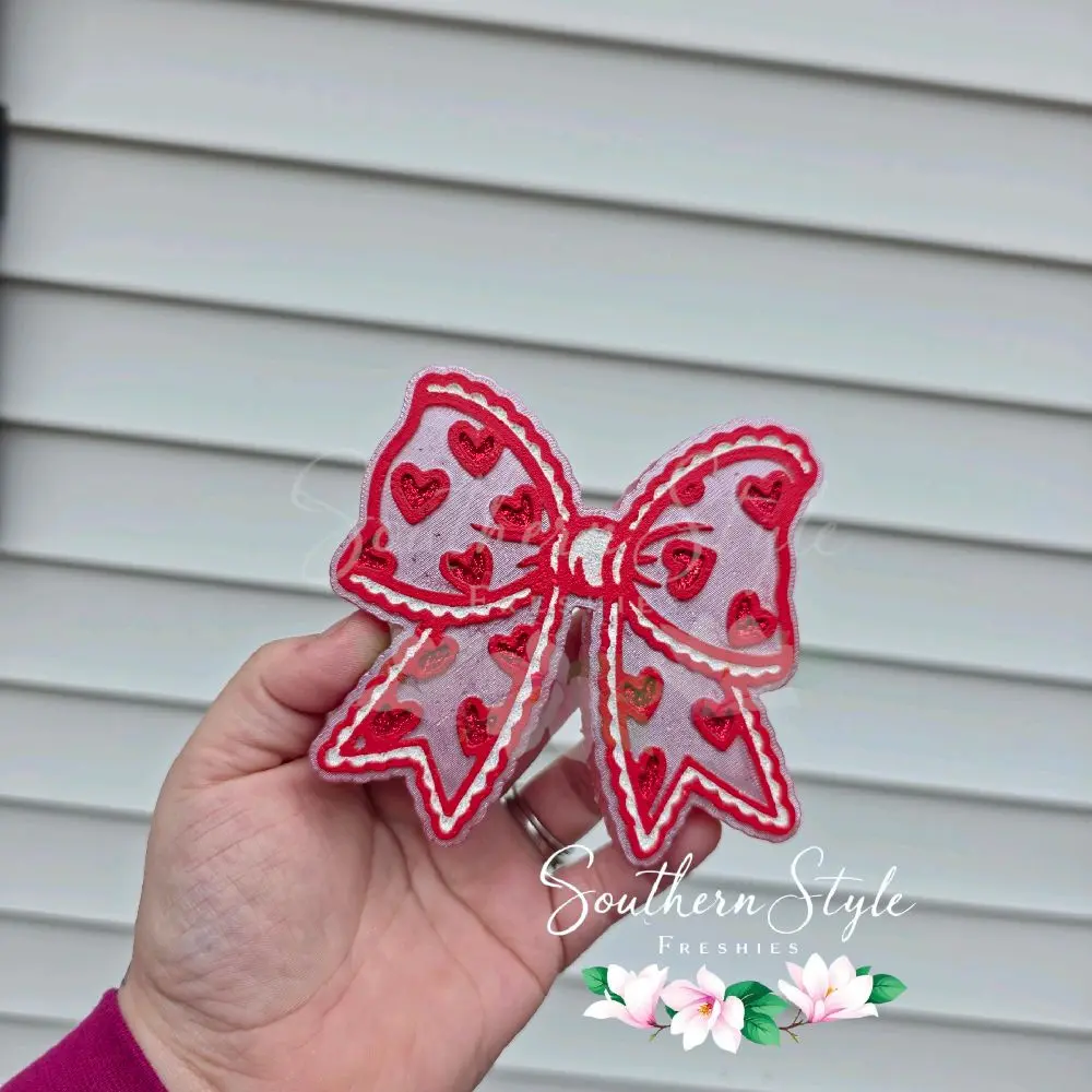 Heart Valentines Day Bow