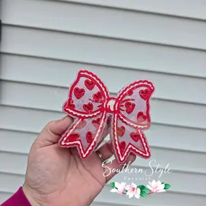 Heart Valentines Day Bow