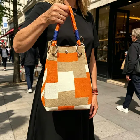 Women Handbag, Fashionable Bags, Casual Commuter Handbag, Checkered Pattern Bag, Fashionable Patterned Bag, Multifunctional Shoulder Bag With Secure Buckle Closure, Large Capacity Tote Bag, Suitable For Travel, Commuting And Daily Use, Sturdy Handle