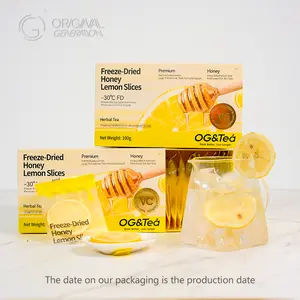 BOGO Freeze-Dried Honey Lemon Slices - Individually Packaged Fruit Tea 100g/ 1 Carton