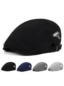 Men's Newsboy Cap, Fashionable Casual Flat Cap, Trendy Streetwear Hat for Fall and Winter