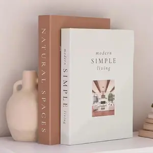 2pc Aesthetic Decorative Books, Stylish Faux Books for Coffee Table, Bookshelf, Mantel Decor, Modern Home Decoration, Photo Storage