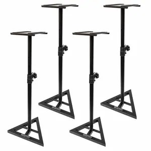 (4) Clutch CL-MS2 Reliable Performance Solutions Studio Monitor Stands Package