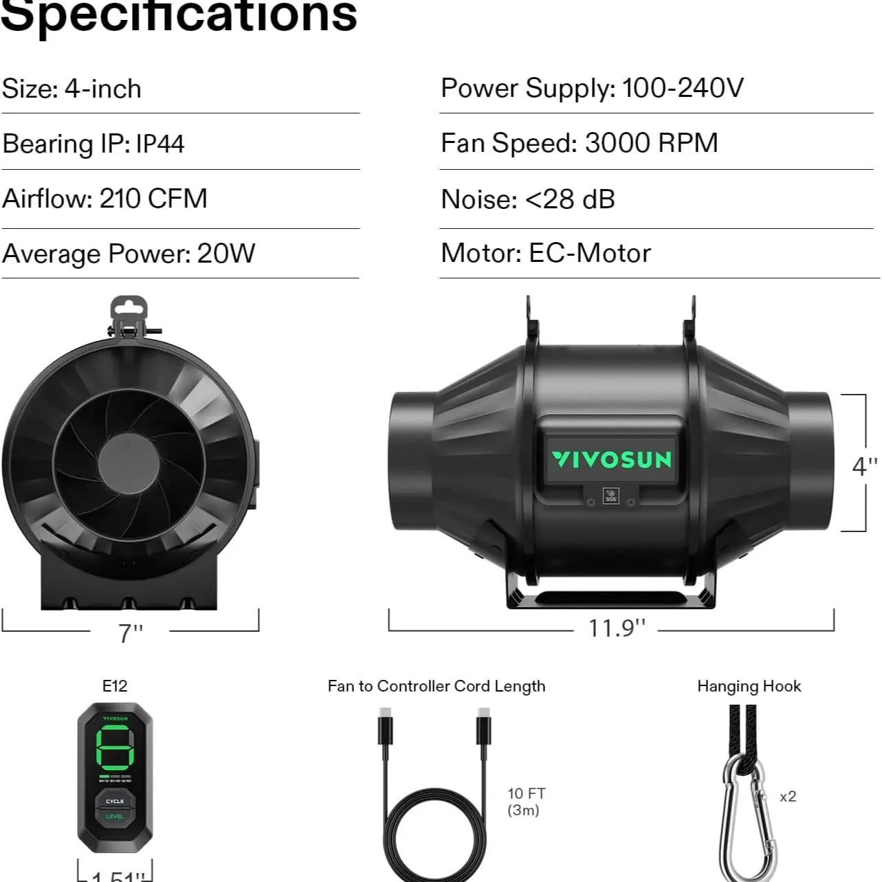 4” & Speed Controller
