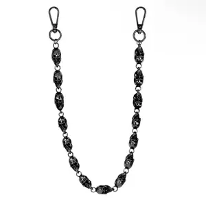 Men's Gold/Silver/Black Skull Pant Chain – Stylish Accessory for Jeans