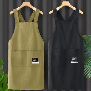 Unisex Cross Back Apron with Pockets, Reusable Kitchen Cooking Apron for Professionals & Home Use, Perfect Gift for Parties & Birthdays, Household Items