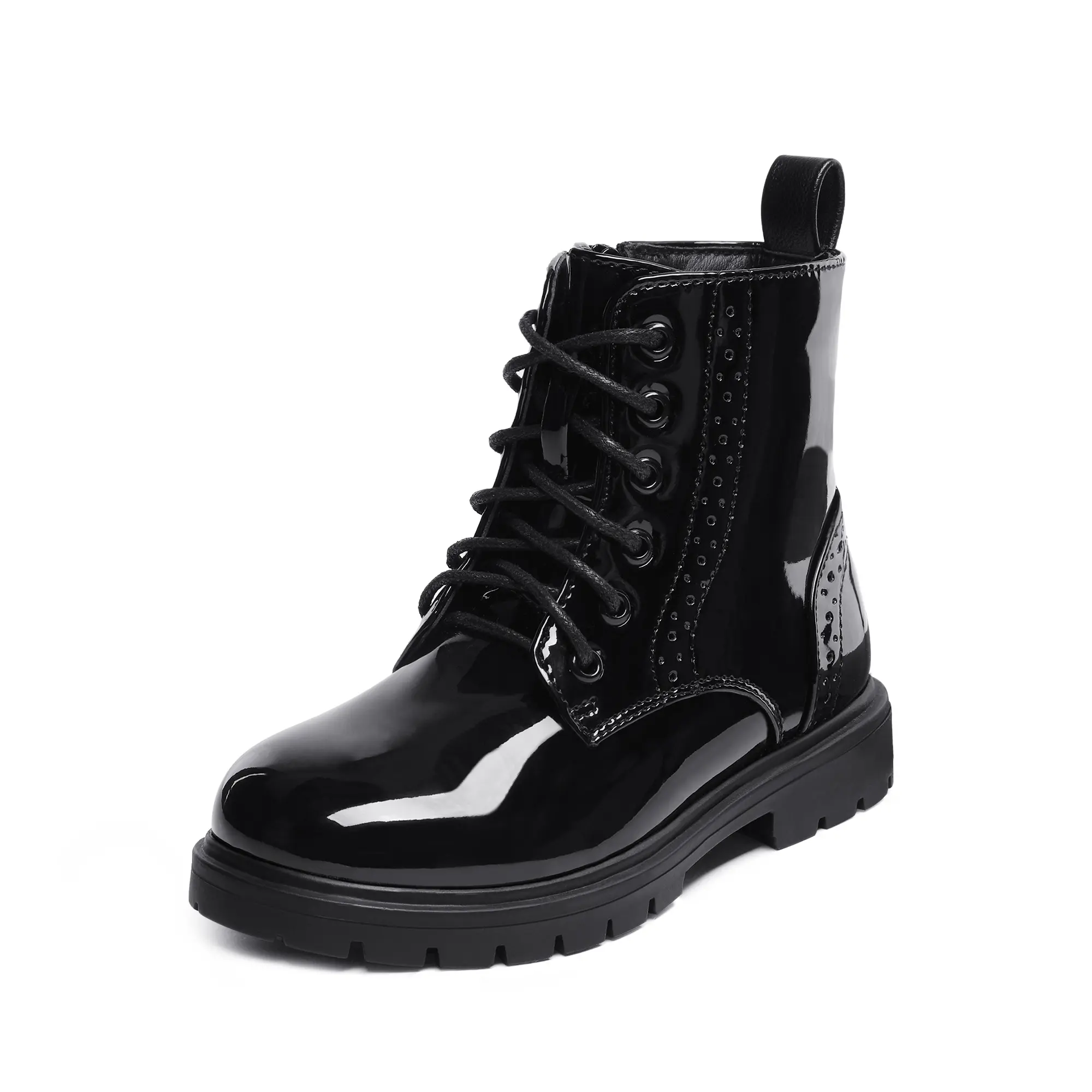 DREAM PAIRS Unisex Girls Boys Ankle Combat Boots Boys Kid Shoes | Water-Resistant Easy Clean Upper Keeps Dry Side Zip for Quick On Off Good Grip on Wet Ground Soft Warm Lining Stylish