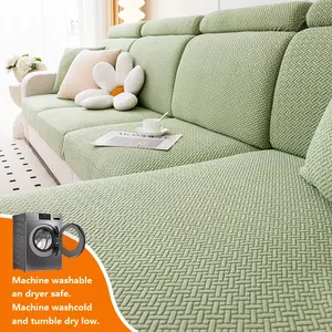 1pc Sofa Cover, Modern Elastic Non-Slip Plush Protector, Pet Friendly, Scratch Resistant, L-Shaped Sofa, All Seasons, Simple Modern Style