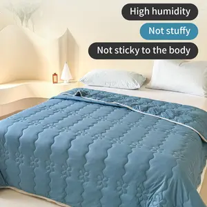 Ice Cool Silk Summer Quilt, Soft Skin-Friendly Ice Feel Blanket, Easy Fold, Queen Size Available, Perfect Gift