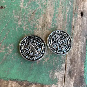 St Benedict Pocket Coin - Single Coin with Unique Design and Features