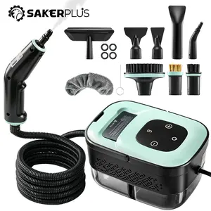 Sakerplus Multipurpose Steam Cleaner, High-Pressure Handheld Steamer with 16-Piece Accessory Kit, Deep Cleaning for Home, Car Detailing, Grout, Couch and Floor, Chemical-Free Steam Mop