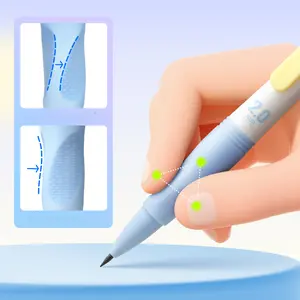 2.0mm correction posture automatic pencil, 2B thick lead, no need to sharpen lead, specialized pencil for practicing calligraphy and painting, very convenient to use