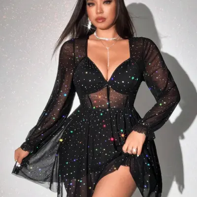 kali uchis black dress Kali Uchis Outfits (Part 2) – Luz Castillo Fashion Creator main image 0
