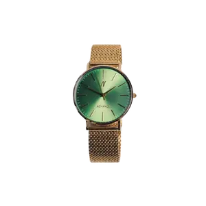 Advance Envy 40MM Unisex Watch In Yellow Gold/Green