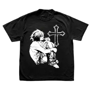 Vintage L Graphic Tee | Oversized Death Note Anime Streetwear