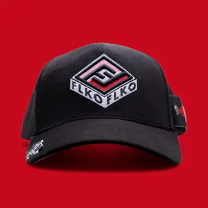 PINK BERRY - FLKO BRAND - Black Suede Hat