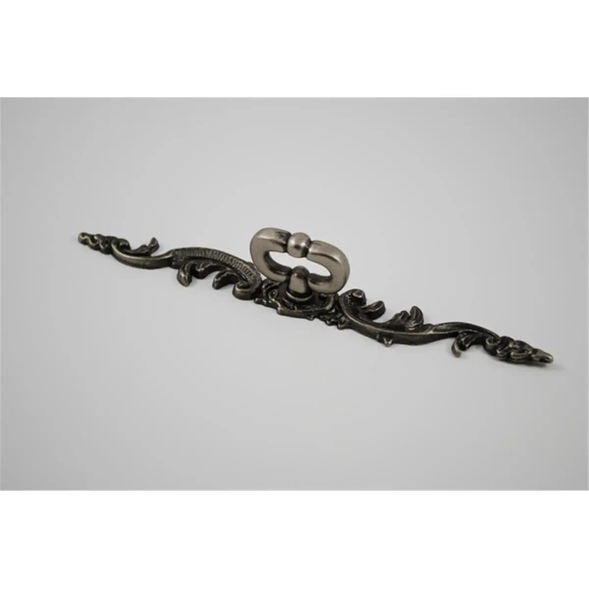 212 MAIN Aged Pewter Decorative Mock Key with Backplate - Zinc Metal Traditional Door Hardware, Residential Cabinet Accent Piece That Enhances Look & Boasts Excellent Functionality