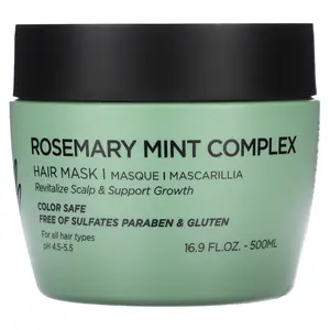 Luseta Beauty Rosemary Mint Complex, Hair Mask, For All Hair Types, 16.9 fl oz (500 ml)