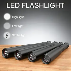 31cm/36cm/41cm LED Aluminum Alloy Flashlight, Handheld Flashlight, High Hardness, Three Modes Multi-Function High Brightness, Perfect Gift for Birthday Christmas Halloween Easter