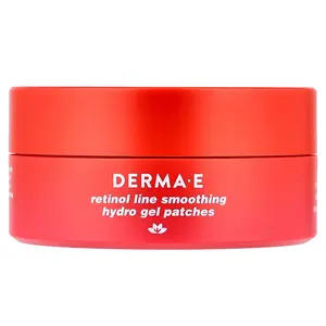 DERMA E Retinol Line Smoothing Hydro Gel Patches, For All Skin Types, 60 Gel Patches