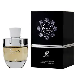 Afnan Rare Carbon for Men Eau de Parfum Spray, 3.4 Ounce