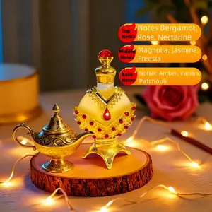 Arabian essential oil perfume, natural and light fragrance, fresh and gentle, long-lasting scent, classic golden concentrated perfume essential oil, portable perfume, must-have for couples' dates, Valentine's Day gift, New Year gift, Mother's Day gift