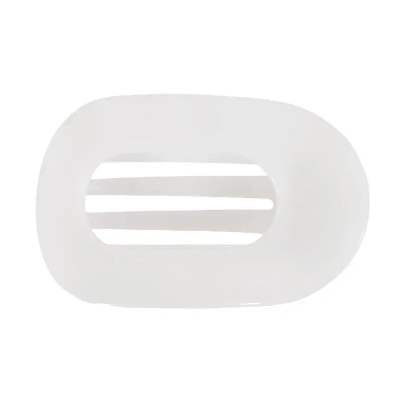 Elliptical hair clip   glossy beige (con