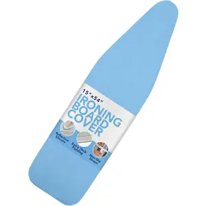 Ironing Board Cover and Pad - Iron Board Cover with Padding15 x 54" - Iron Board Cover Large Fits All Standard Sizes - Heat Reflective Iron Pad for Table Top- Blue Accessories Silicone