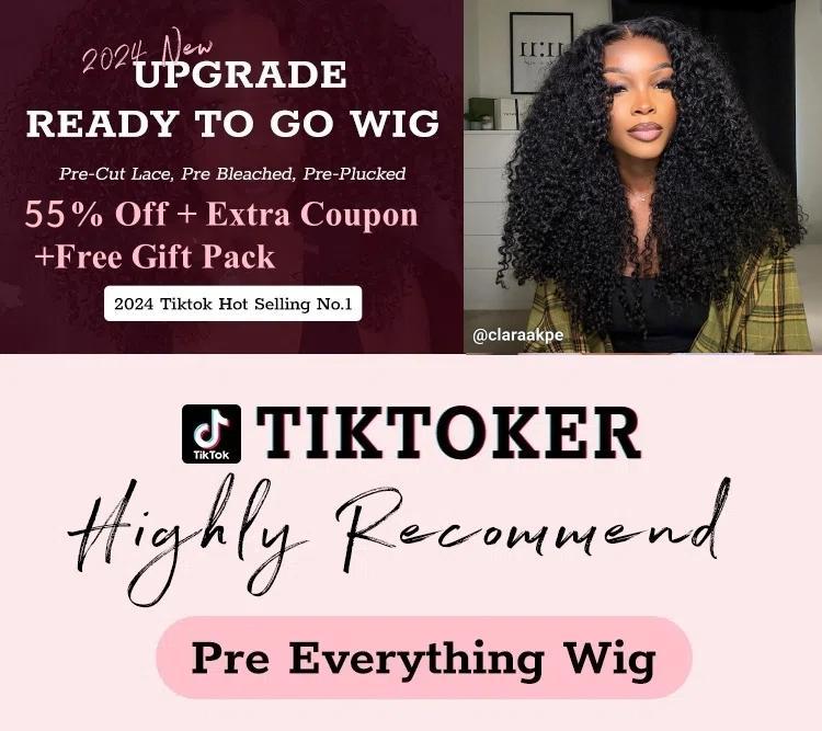 Wiggins Hair Pre Cut Ready And Go Wig Glueless Curly Wig Pre Bleached Pre Plucked 7x4 Closure Wig 13x4 HD Lace Frontal Wig Human Hair Dealsforyoudays