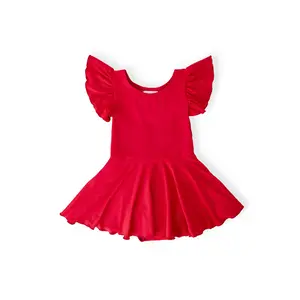 Red S/S Twirl Leotard
