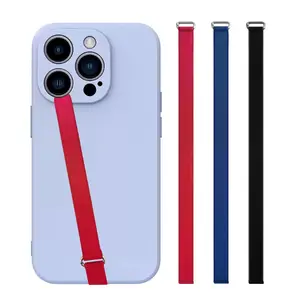 3 Pack Reusable Silicone Phone Grip Strap – Wireless Charging Compatible, Detachable Finger Loop Holder for iPhone & Android Cases