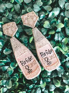 Beaded Earrings - Bride Squad